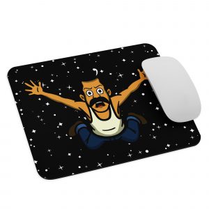 Late Night with Adonis Paul Mouse Pad - Pablo Jumps